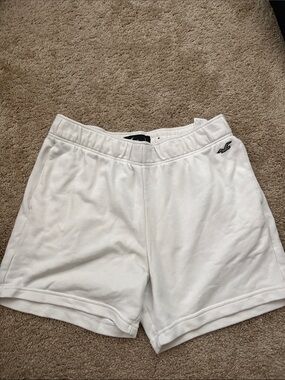 Hollister White Athletic Mens Shorts